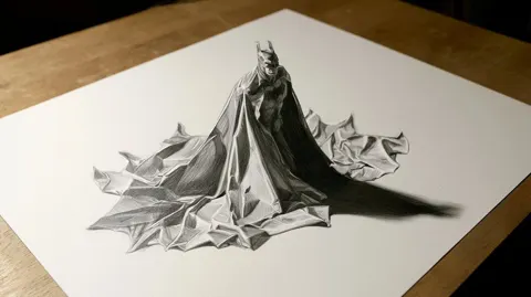 3d pencil drawing illusion on paper