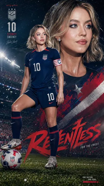 Double exposure sports poster