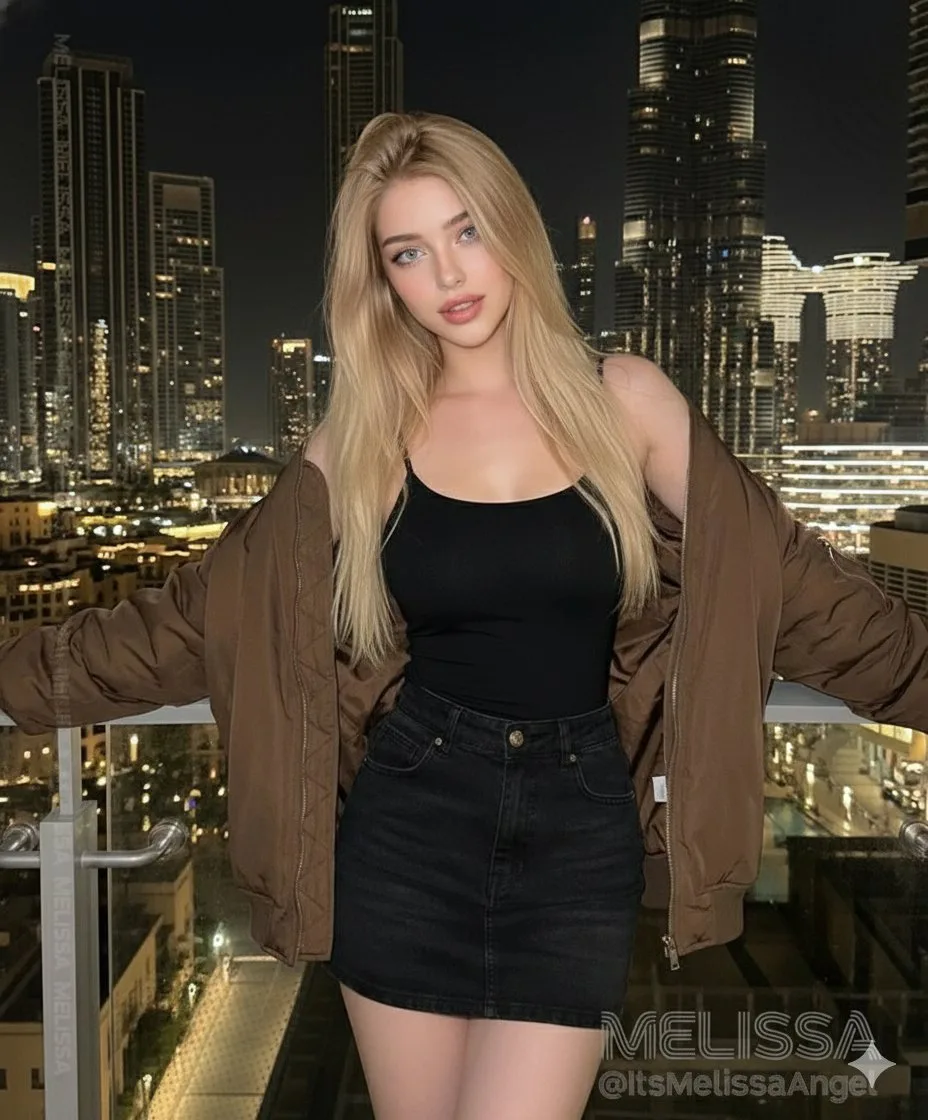 Dubai night blonde supermodel — After