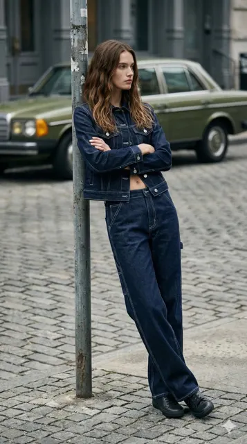 90s vintage denim street editorial
