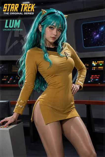 Star trek tos style character promotional poster