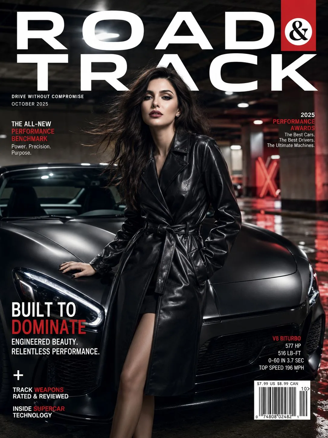Luxury automotive magazine cover portrait — After