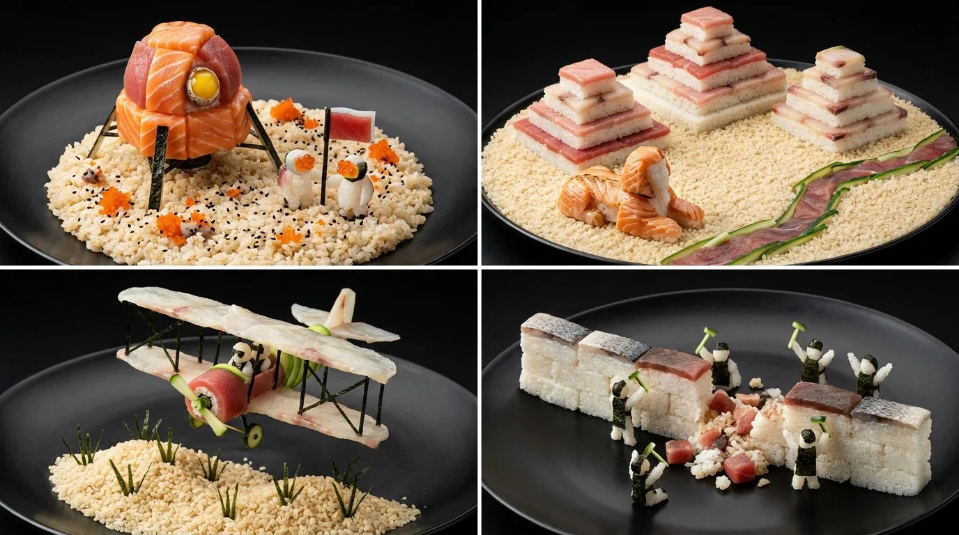 Sushi historical events grid prompt — Sonra