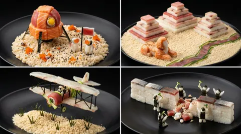 Sushi historical events grid prompt
