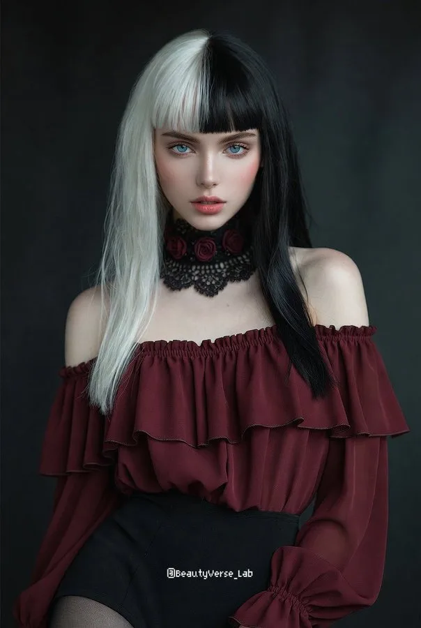 Two tone fashion portrait — After