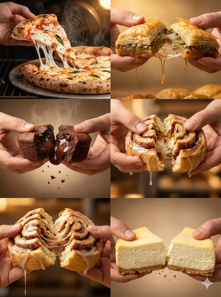 Extreme stretching food macro photography — After