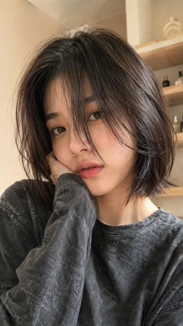 Hyper realistic casual short hair girl