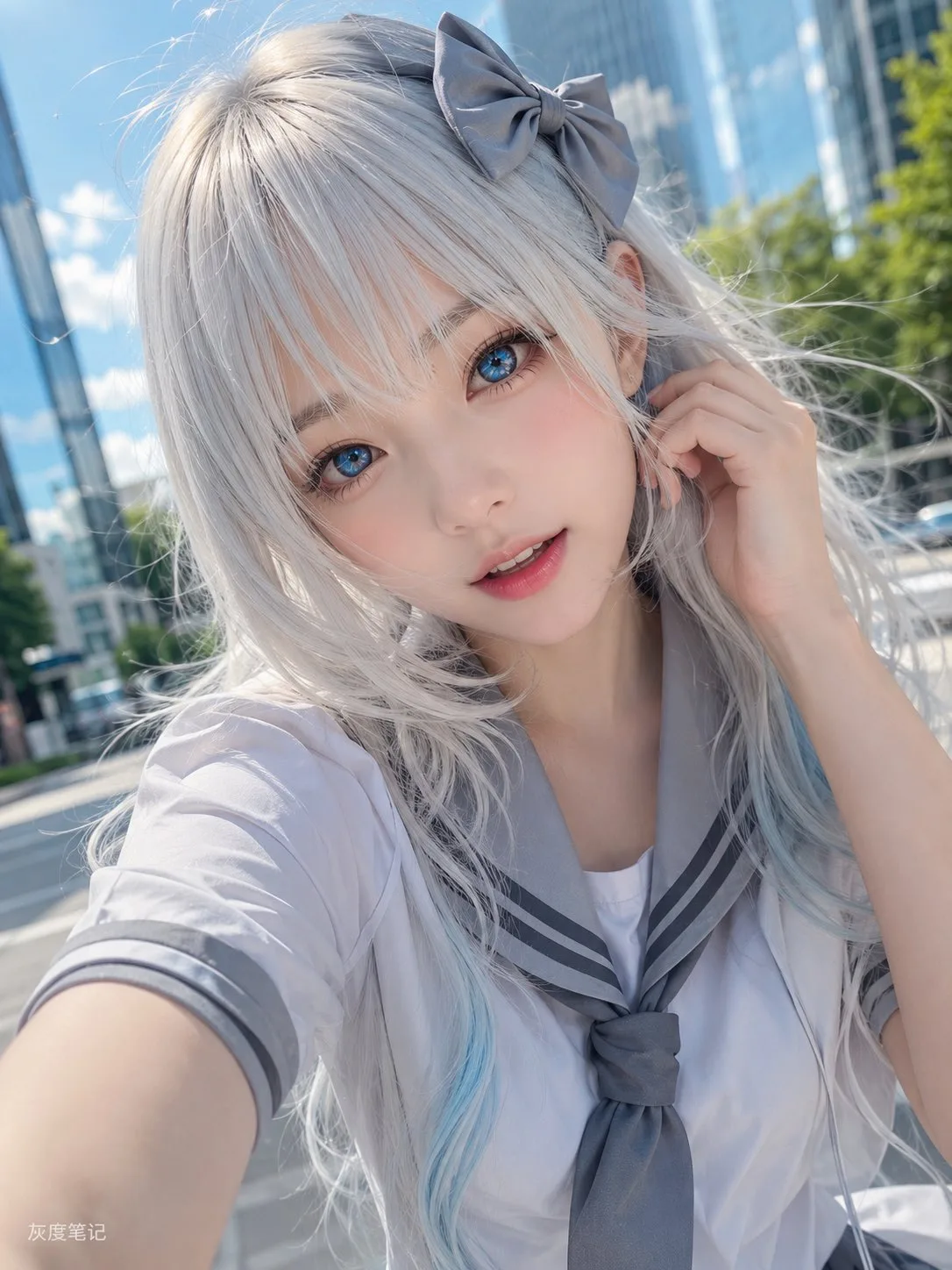 Ultra realistic anime cosplay girl selfie pov — Sonra