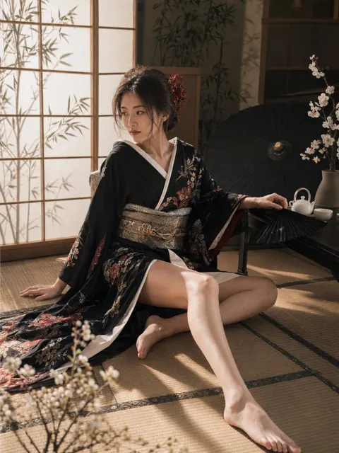 Yakuza heiress high end japanese style photoshoot