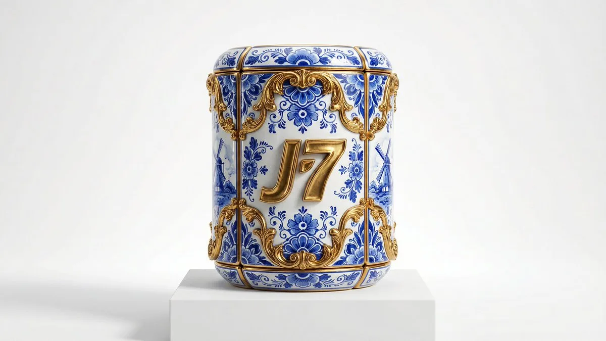 Gilded delftware luxury product — Sonra