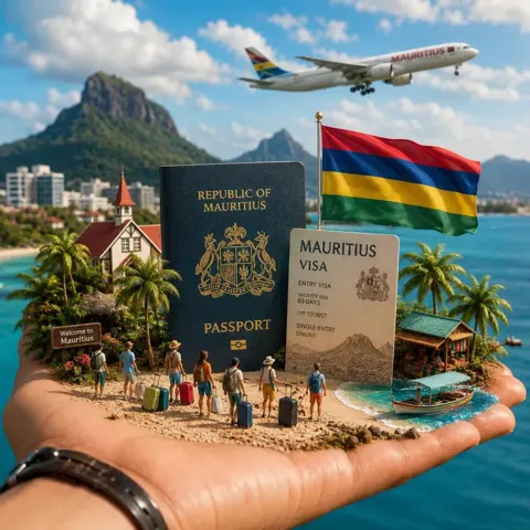 Miniature travel diorama palm prompt