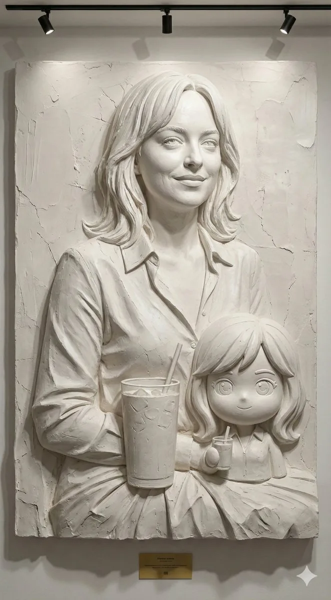 Plaster relief light shadow — Sonra