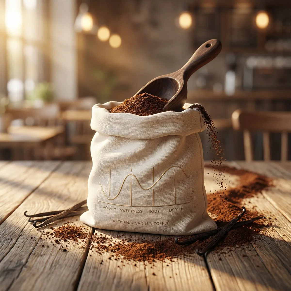 Luxury vanilla coffee morning — Sonra