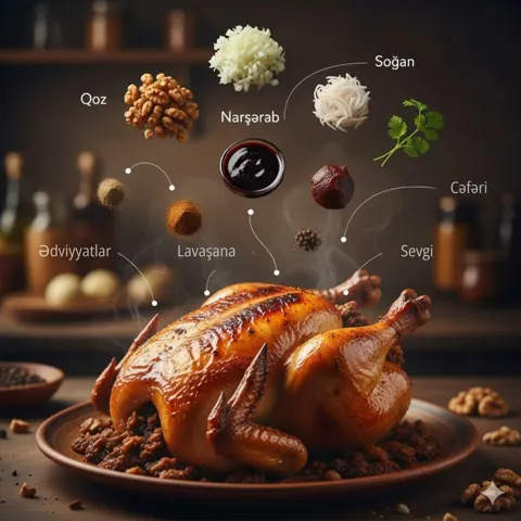 Golden roasted chicken infographic