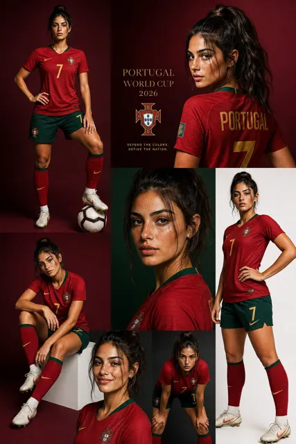 Portugal luxury sports fashion magazine collage