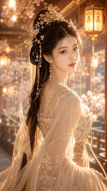 Tang dynasty fantasy female lead portrait