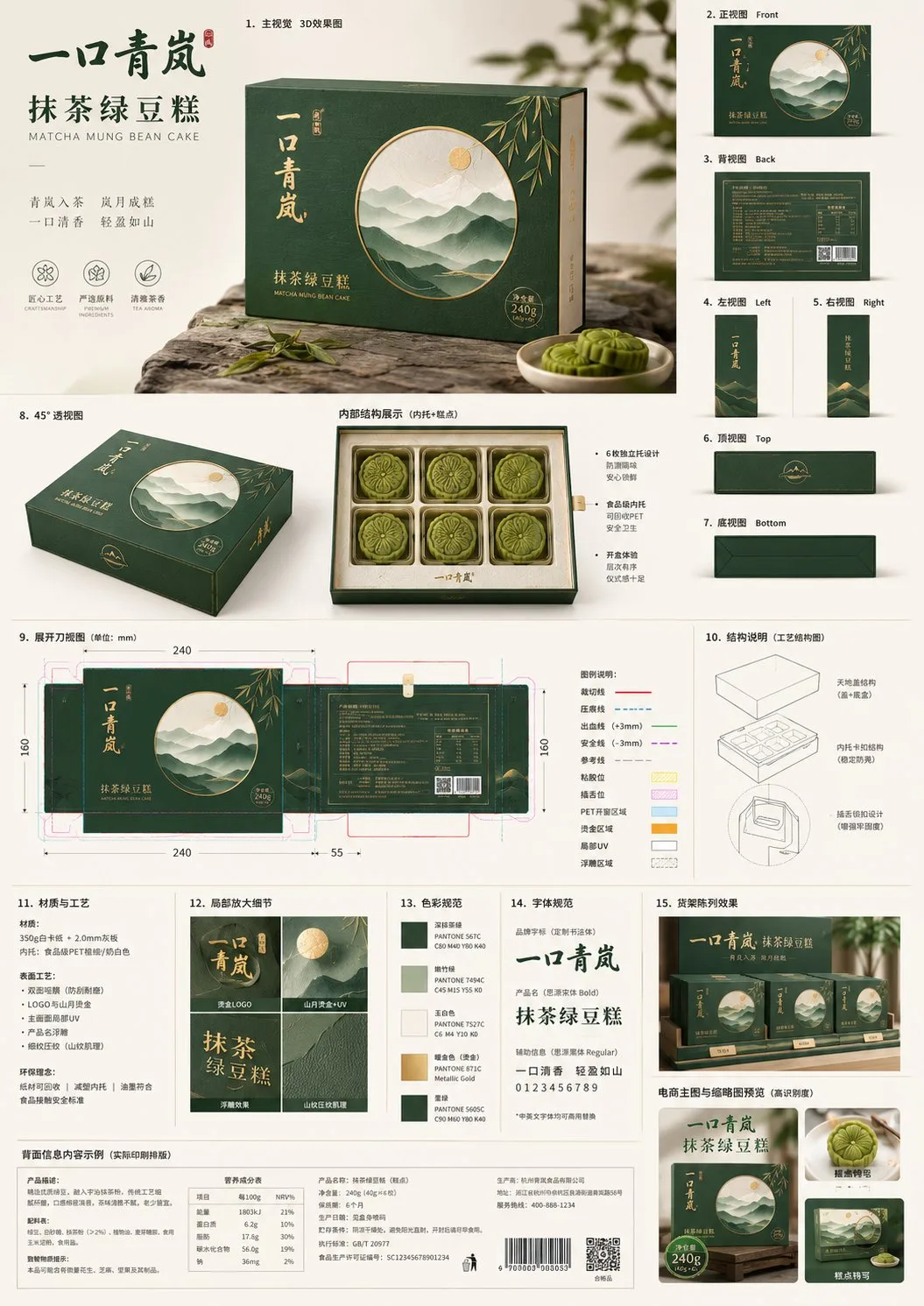 High end ecommerce pastry packaging design board — Sonra