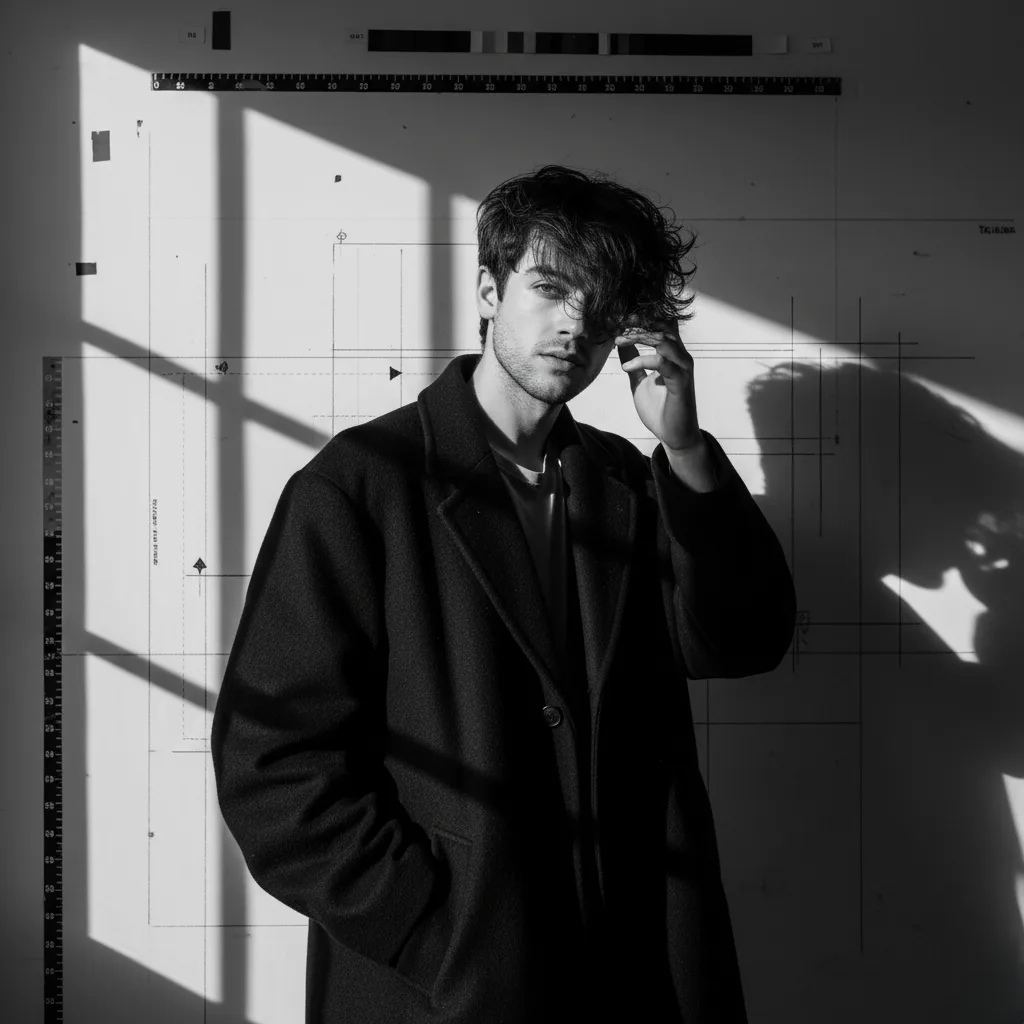 Mysterious Gaze: A Black and White Aesthetic — Sonra