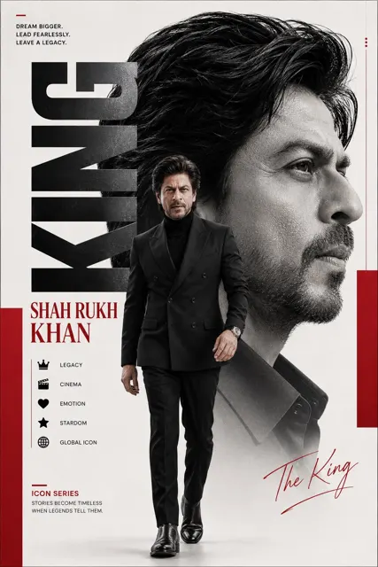 Shah rukh khan luxury editorial magazine poster