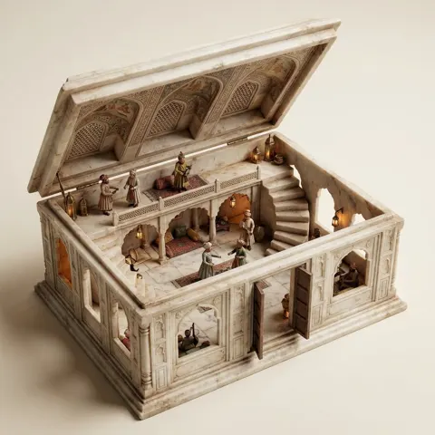 Mughal marble miniature palace