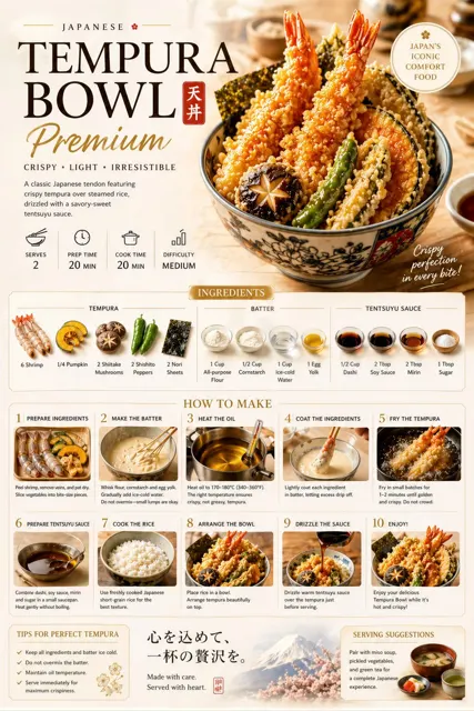 Premium food recipe poster