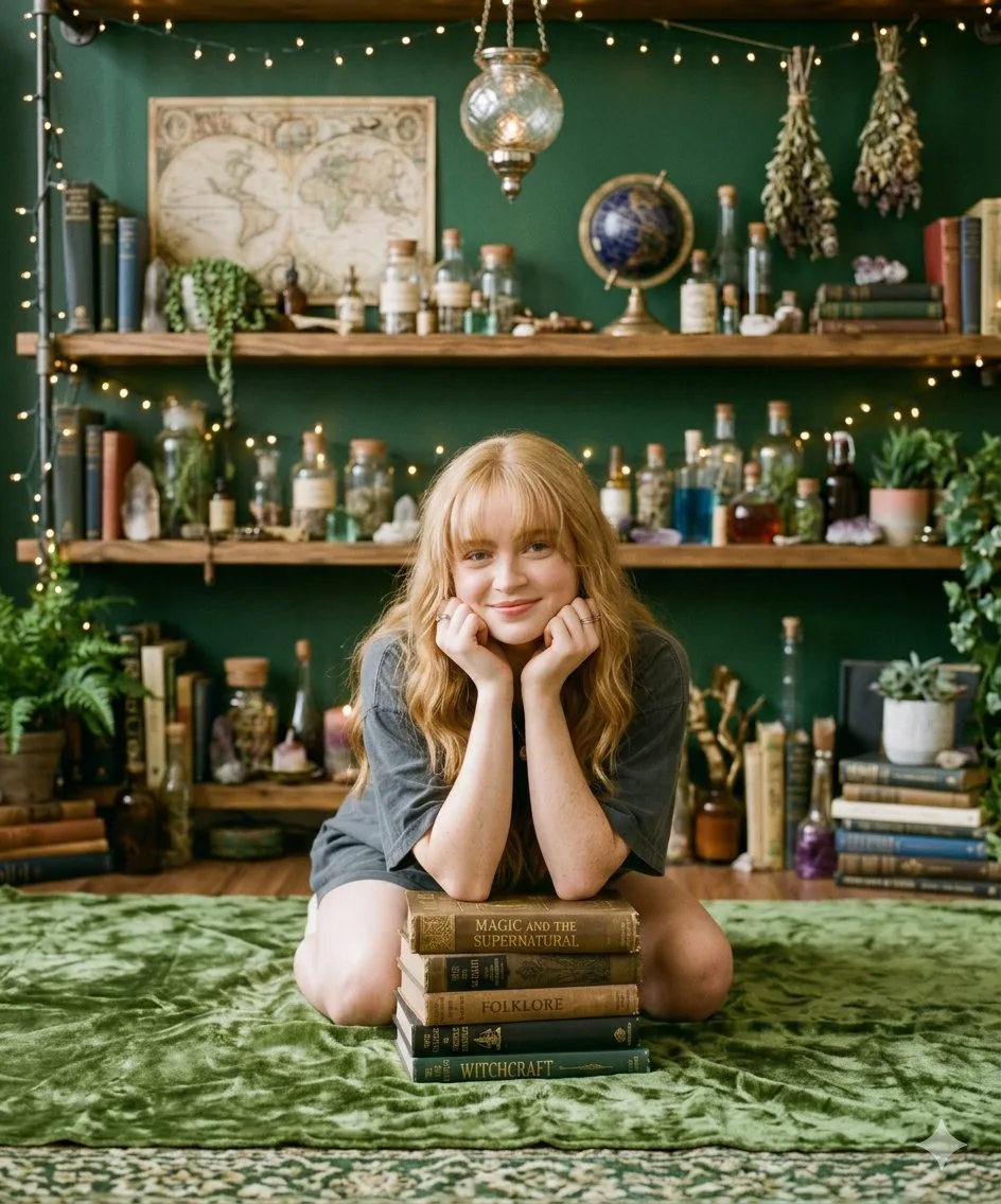 Leaning magic books blonde — Sonra