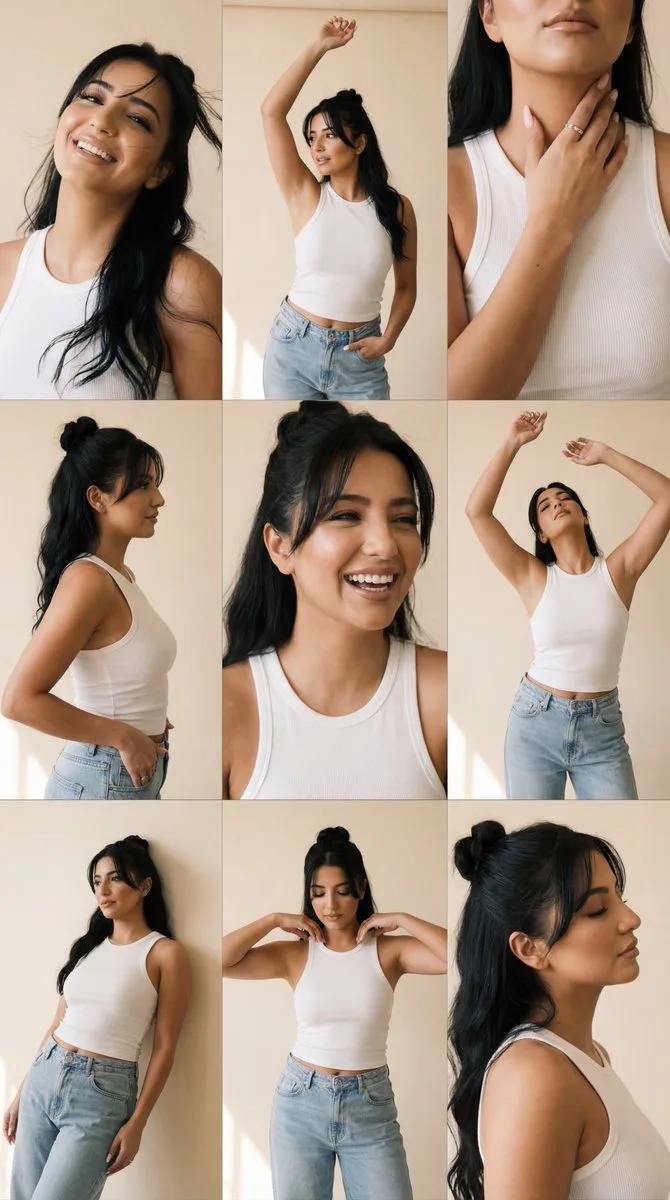 Fuji film grid fashion portrait — Sonra