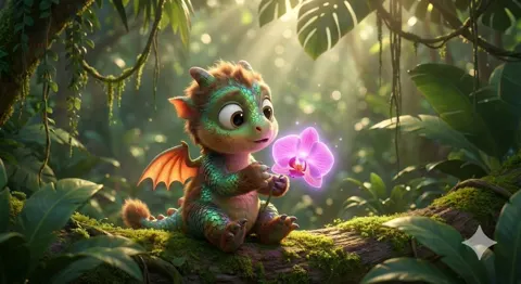 Sloth dragon baby magic orchid