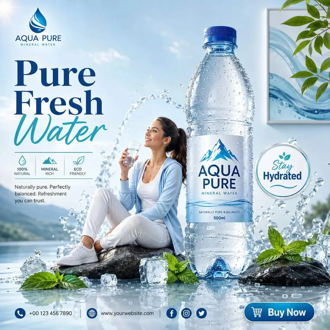 Creative tropical product commercial poster — Sonra