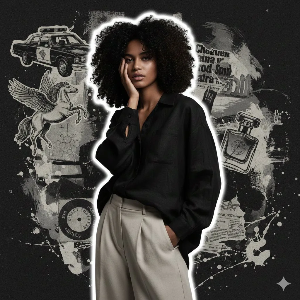 Dark grunge fashion portrait — Sonra