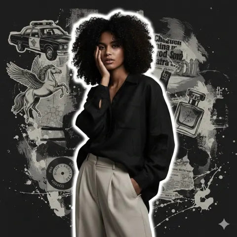 Dark grunge fashion portrait