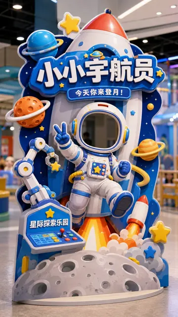 Interactive cutout standee design prompt