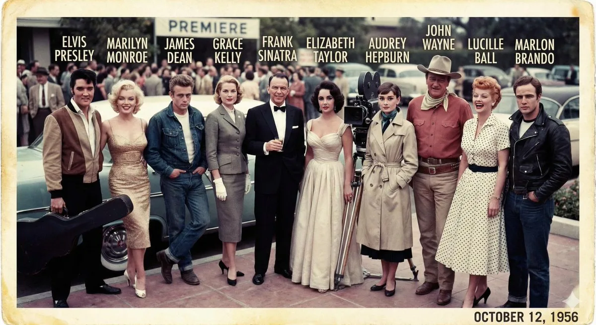 Vintage film 1956 stars — Sonra