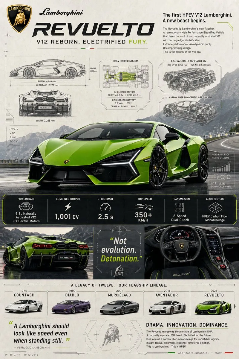 Lamborghini hybrid supercar poster — Sonra