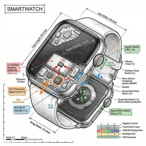Isometric 3d tech infographic