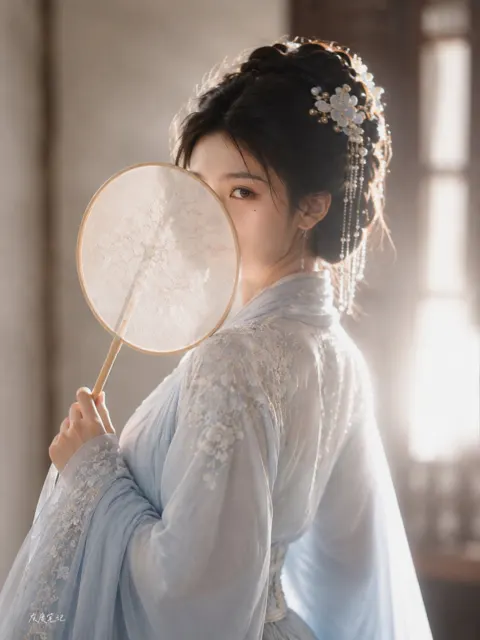 Ultra realistic oriental classical female portrait photography