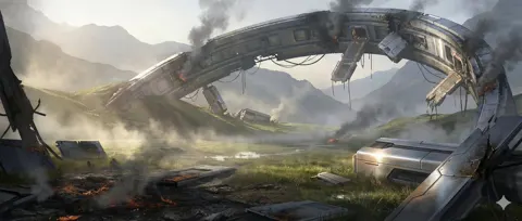 Shattered orbital ring crash