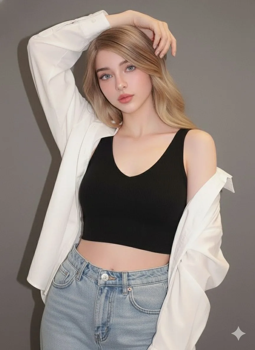 Ultra realistic blonde portrait — Sonra