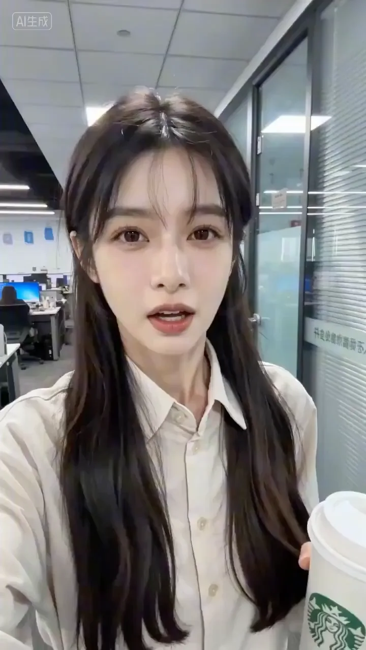 Office girl selfie ai rant — Sonra