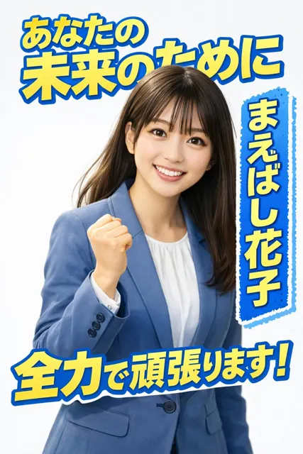 Fresh japanese female campaign poster