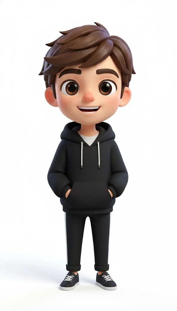 Pixar style american passerby — After