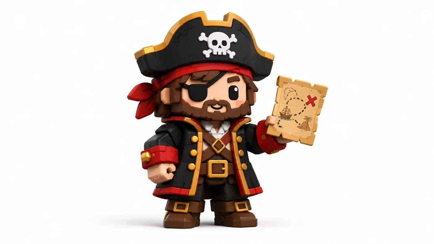 Cute block style mini figure toy aesthetic — Sonra