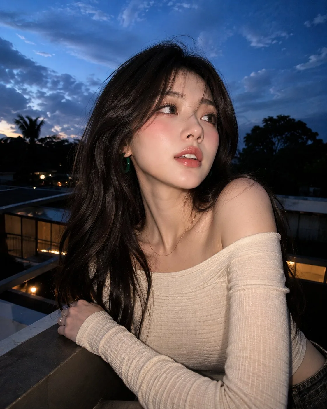 Ultra realistic douyin style high angle selfie portrait — Sonra