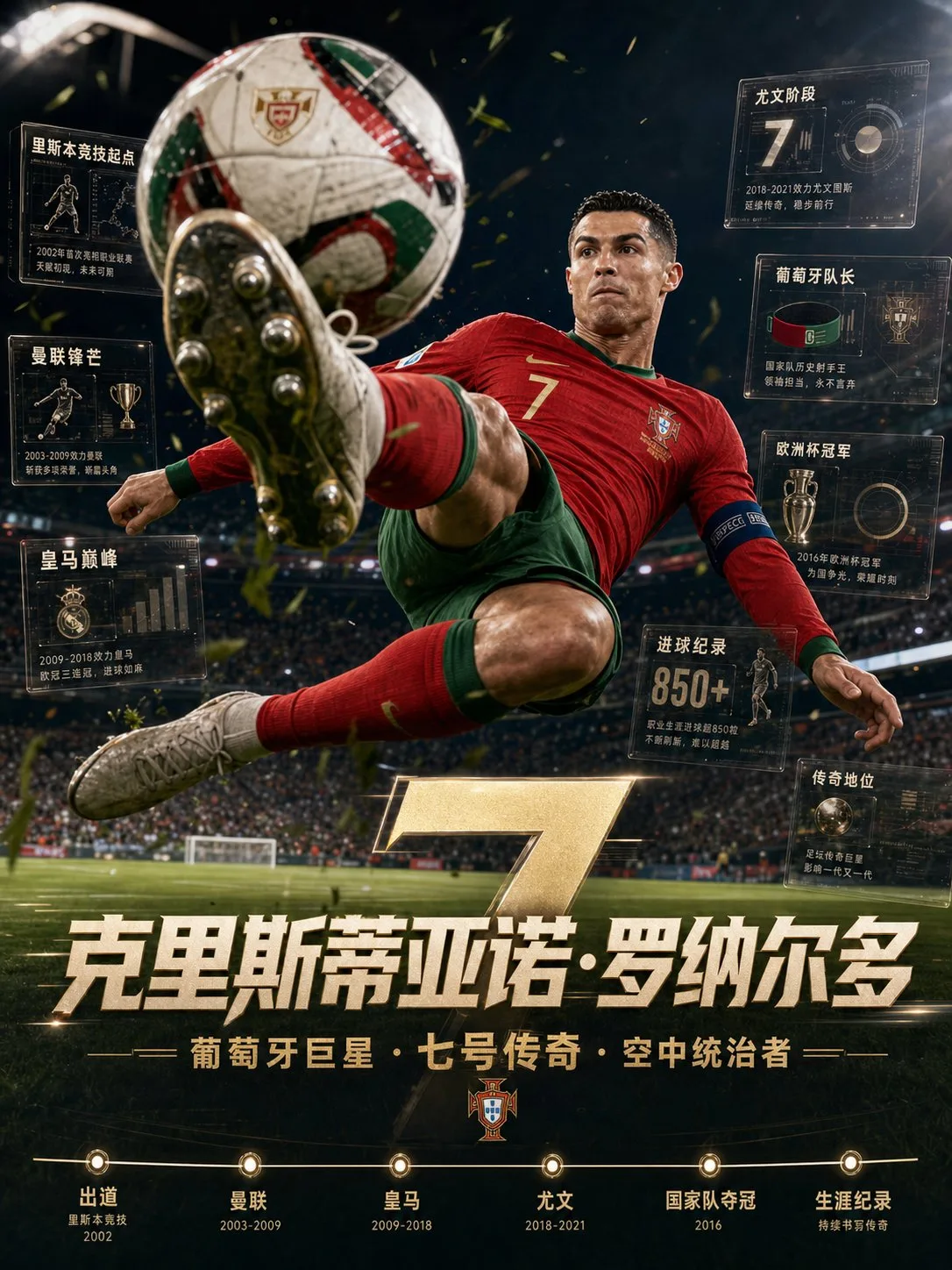 Hyper realistic soccer superstar archive poster — After