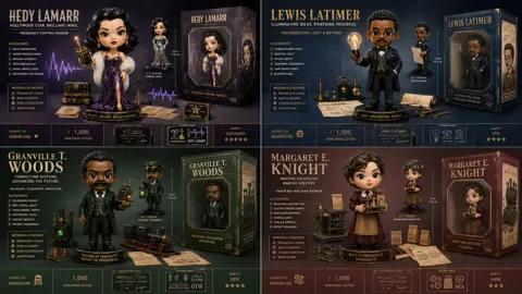 Underrated inventors designer art toy launch visual