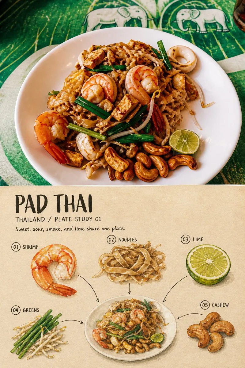 Culinary observation travel plate poster — Sonra