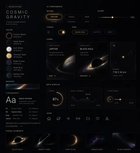 Custom style ui system