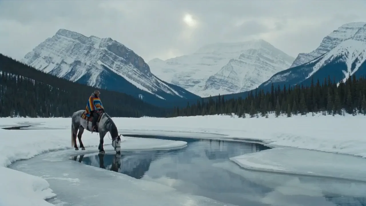 Silent confrontation snow rider — After