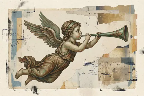 Flying angel classical horn