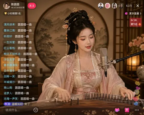 Guzheng singing classical beauty